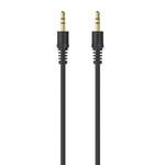 GROOV-E AUDIO MALE TO MALE AUX CABLE 1.5M - BLACK - GVMA081BK