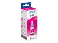 Epson T6643 - 70 Ml - Magenta - Original - Refill - För Ecotank Et-14000, Et-16500, Et-2500, Et-2550, Et-2600, Et-2650, Et-3600, Et-4500, Et-4550