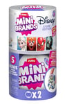 Mini Brands Disney Minis, Series 3, Mystery Collectible Miniature Figures, Disney themed Surprise Collectible Minis, Blind Packaging, Disney Themed Collectibles, (2 Capsule)