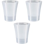 Lot de 3 pots pour orchidées avec réserve d'eau - Arte-dea transparent 2 litres