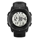 SYNOKE 9811 Luminous Large Screen Outdoor Running Student Watch(Black)