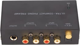 PP400 Préampli pour Platine Vinyle Phono, Mini Amplificateur de Tourne-Disque à Entrée RCA Stéréo Audio électronique avec Sortie RCA avec Bouton de Contrôle Indépendant, 100¿240V(#1)