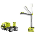 Ryobi - Pack Lampe led modulable 850 lumens 18V One+ R18ALF-0 - 1 Batterie 2.5Ah - 1 Chargeur rapide RC18120-125