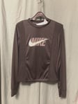 NIKE Running Black Dri Fit Top Long Sleeved Swoosh  Size XS BNWT