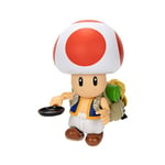 Super Mario Bros Movie - Figurine Toad 13cm - Licence Officielle - Jouet Mario à Collectionner - Figurine de Personnage Articulée - Yeux Acrylique Réaliste - Accesoires - Jouet Enfant dès 3 Ans