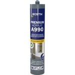 BOSTIK FOGMASSA AKRYL A990 PREMIUM VIT 0,3L