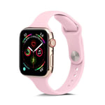 Apple Watch 10 46mm / 9/8/7/6/5/4/3/2/1/SE - 45/44/42mm / Watch Ultra / Ultra 2 - Blød Silikone urrem - Pink