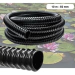 Le Poisson Qui Jardine - 10 mètres Tuyau 50 mm pvc Souple Pour Bassin Ou Aquariums - Noir