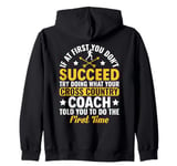 Funny If At First You Don't Succeed Cross Country Running Zip Hoodie