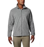 Columbia Men's Steens Mountain Full Zip 2.0 Fleece Jacket, Light Grey Heather, L Tall