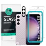 Ibywind Screen Protector For Samsung Galaxy S23 5G 6.1"[2 Pack],9H Hardness Tempered Glass,With 1Pc Camera Lens Protector,Easy to Install