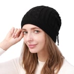 (One SizeNew Black)muoti naisten joustava neulottu Skullies Beanies Hattu kiinteä snood huivi lämmin Pipo Naisille Syksy talvi Naisten Pipo pipo