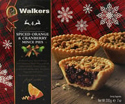 Walkers Shortbread Spiced Orange and Cranberry Tarts (Pack of 3)