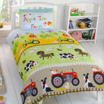 APPLE TREE FARM SINGLE DUVET QUILT COVER BEDDING SET