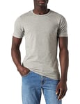 Jack and Jones Men's Basic O-Neck Short Sleeve T-Shirt, Light Grey Melange, Large