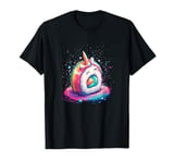 Cute Unicorn Sushi Whimsical Rainbow Sushi Roll Art Design T-Shirt