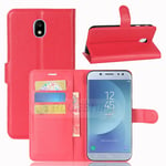 samsung Samsung J3Pro/J3-2017 PU Wallet Case Red