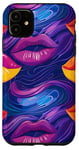 Coque pour iPhone 11 Violet minimaliste Paisley LGBTQ Pride Celebration Novelty