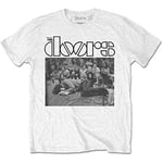 The Doors Men's Jim On Floor Short Sleeve T-Shirt, White, XX-Large