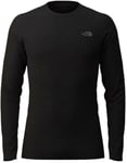 THE NORTH FACE Men's Easy L/S Crew Neck T-Shirt, TNF Black, S