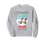 DreamWorks Madagascar Penguins Crashing Through the Snow Sweatshirt