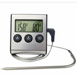 Linghhang - Sonde de minuterie de thermomètre alimentaire de cuisine SN015 sans batterie - silver