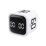 LED Display Productivity Cube Timer Gravity Sensor Flipping Preset Time Dual Mod