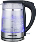 Paul Russells Electric Kettle, Quiet fast Boil, Double Layer Glass,3000W 1.5L