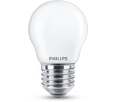 Ampoule LED sphèrique 25W E27  en verre blanc chaud