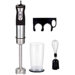 Hand Blender Mixer 1000W Chopper Mixer Bowl Egg Whisk & Beaker Stainless Stee...