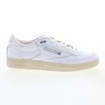 Reebok Club C 85 Vintage Mens White Leather Lifestyle Sneakers Shoes