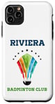 Coque pour iPhone 11 Pro Max Riviera - Raquette de badminton Club Athletics California Preppy