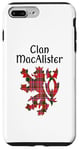 Coque pour iPhone 7 Plus/8 Plus Clan MacAlister Tartan Nom de famille écossais Scotland