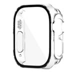 Heltäckande Skal till Apple Watch 8 Ultra Härdat glas 49mm CLEAR Transparent