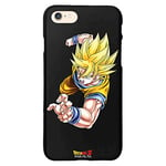 Personalaizer Coque pour Iphone 7-8-SE 2020 - SE 3(2022) Noir avec Un Design deDragon Ball Z Goku SS1 Special