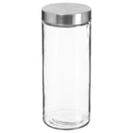 Bocal en Verre "Guy" 2L Transparent & Argent