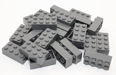 LEGO BRICKS 100 x DARK GREY 2x4 Pin - From Brand New Sets Sent in a Clear Sealed