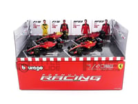 Ferrari Set 4 Modèles F1-75 SF-23 Sainz Leclerc 1/43 12cm Diecast Bburago