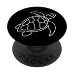 Migration marine des Caraïbes Tortue verte PopSockets PopGrip Interchangeable