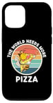 iPhone 12/12 Pro Retro Bee The World Needs More Pizza Retro Pizza Lover Case