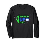 World UFO Day Matching Outfits July 2nd Alien Awareness Day Long Sleeve T-Shirt