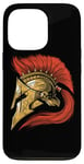 Coque pour iPhone 13 Pro Casque Spartiate Guerrier Mythologie Grecque Empire Romain