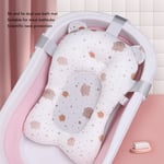 Soft Baby Bath Support Cushion Pad Cute Cartoon Bear Pattern Newborn Bathtub FST