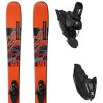 SALOMON Pack ski Salomon Qst Spark Jr M + L6 Gw J2 Flame/copen Blue/black 25 Enfant Bleu / Noir Orange taille 143 2025