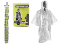 Summit Adult Emergency 50X80" Waterproof Rain Coat Poncho Hiking Camping Unisex