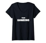 Womens Hawkins Surname Family Birthday V-Neck T-Shirt