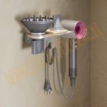 ALLSORTSOUTLET Wall Mount for Dyson Supersonic Hair Dryer | MAGNETIC Bathroom Accessories Holder Storage Organiser