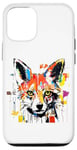 iPhone 12/12 Pro Colorful Fox Head Pop Art Painting Case