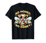 Funny Retro Bee Black Queen, No Money No Honey, Women's T-Shirt