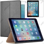 Ebeststar ® Pour Apple Ipad 9.7 (2017), Ipad Pro 9.7 (2016), Ipad Air 2 (2014), Ipad Air 1 (2013) - Etui Slim Smart Cover Support Haute Solidité Smartcase + Film Verre Trempé [Dimensions De Votre Appareil : 240 X 169.5 X 7.5/6.1 Mm, Écran 9,7'']